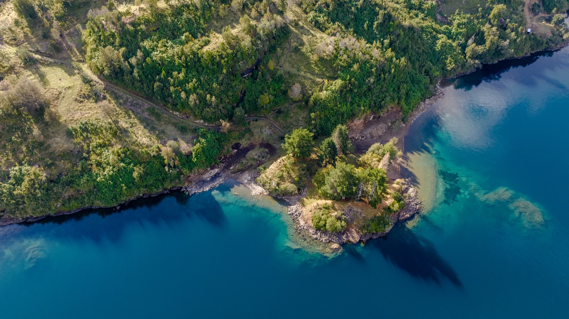 Vista cenital punta de la peninsula